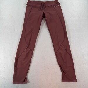 Patagonia Peak‎ Mission Burgundy Thermal Running Leggings Womens XS